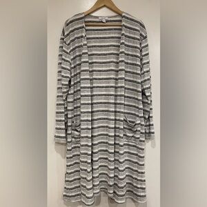 Women's Nine West Marled Rib Knit Duster Cardigan